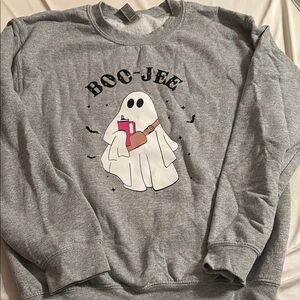 Gray Boo-Jee Ghost Sweater